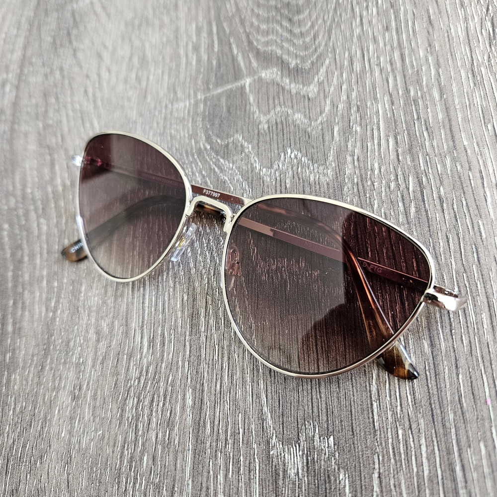 Fossil Gold Frame Sunglasses with Brown Lenses
